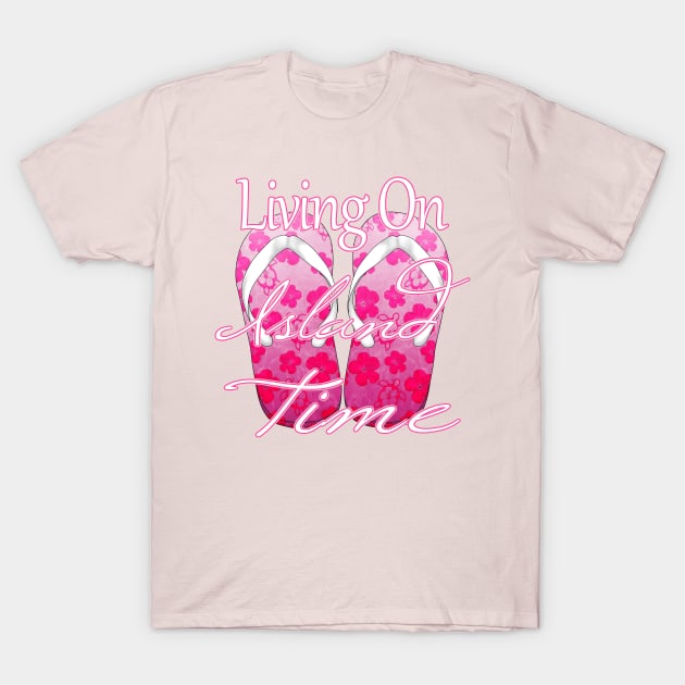 Pink Island Time T-Shirt by macdonaldcreativestudios